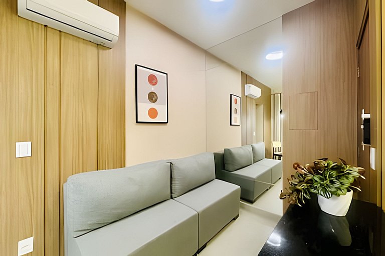 Studio Luxy - A 2 minutos do Center Shopping.