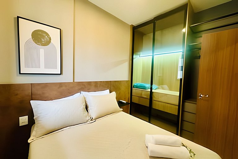 Studio Luxy - A 2 minutos do Center Shopping.